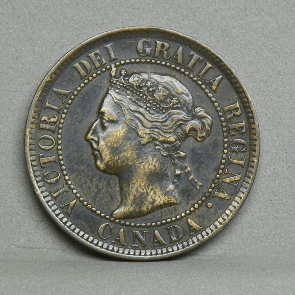 CANADA 1897 LARGE CENT, KM.7, XF