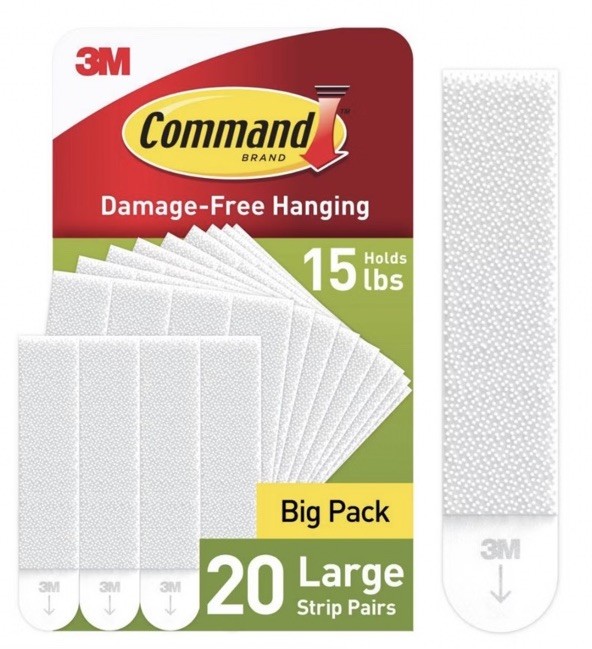 Command Large Picture Hanging Strips White 20 Pack (17206-20NA)