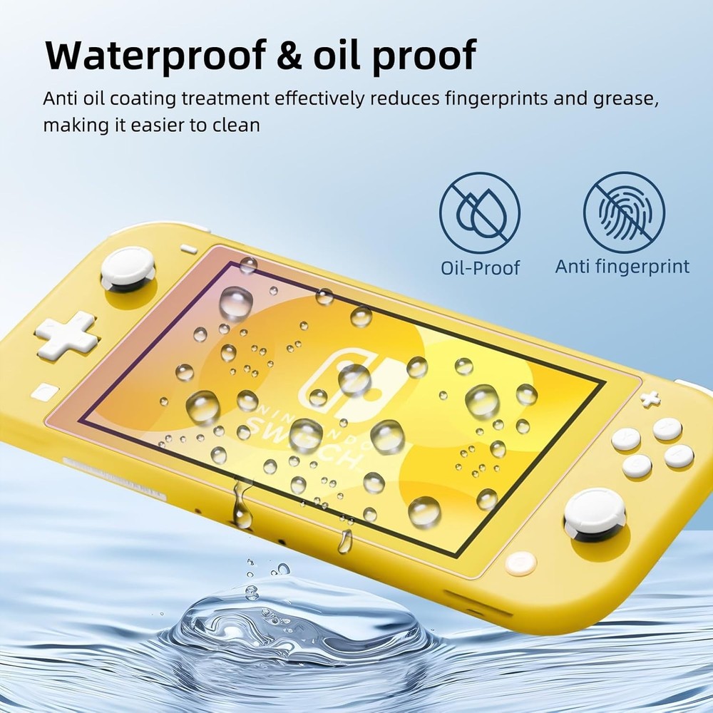 2-Pack Tempered Glass Screen Protector for Switch Lite 5.5 - Blue Light Blocking