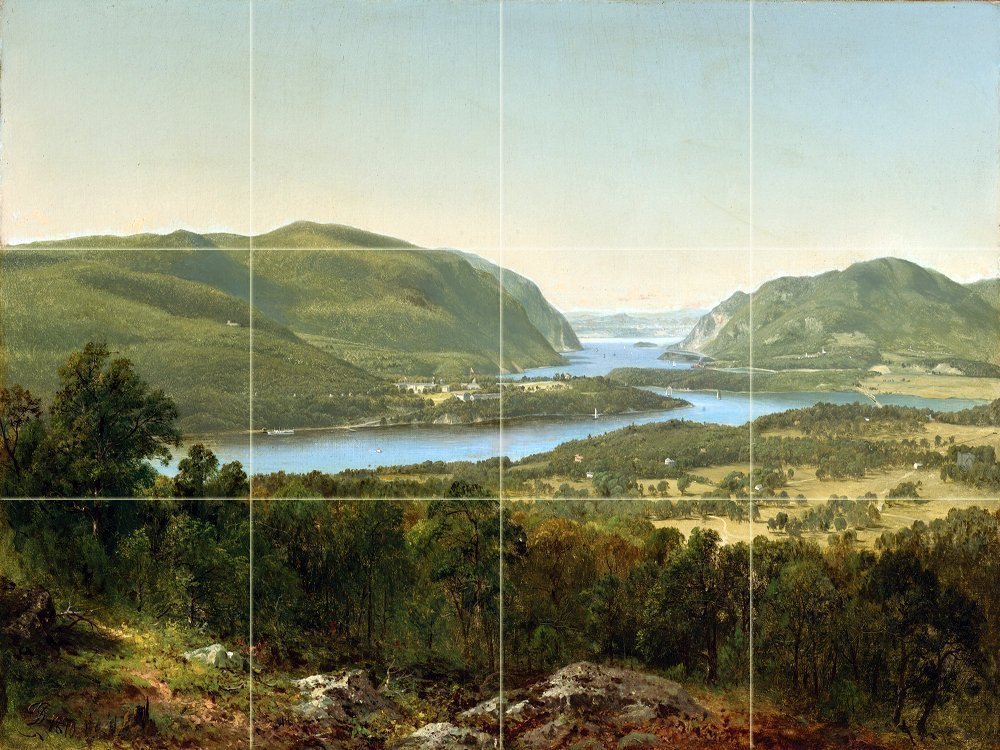 VIEW FROM GARRISON, WEST POINT Tile Mural Kitchen Bathroom Wall Backsplash 24x18