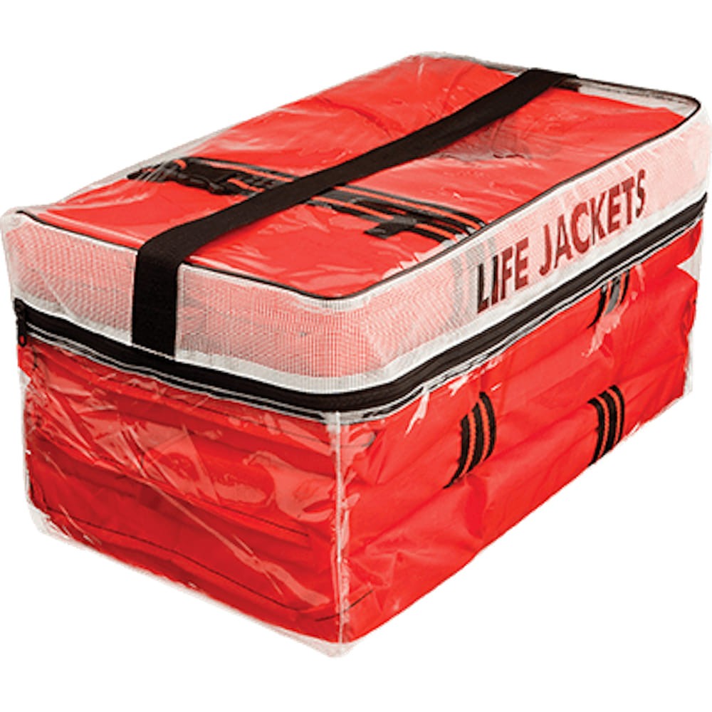 Personal Floatation Device Stowage Bag w/Four Type II Life Jackets