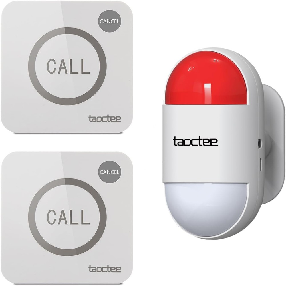 Panic Button Alarm for House Remote Control Strobe Siren System Sound...