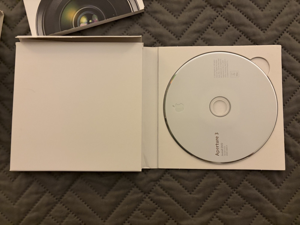 Apple Aperture 3 Software Installation DVD Retail Version V3.0