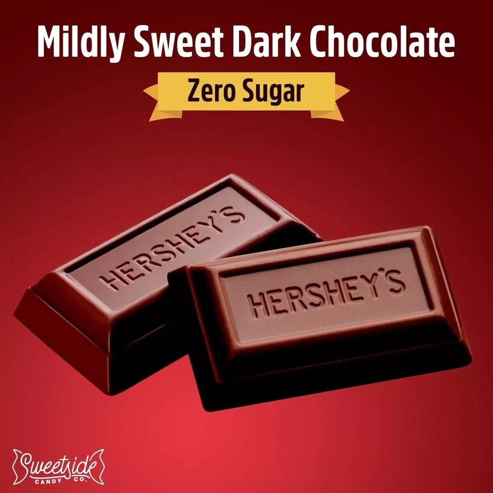 Hershey's Zero Sugar Special Dark Chocolate, Bulk & Delicious Candy (2 Pounds)