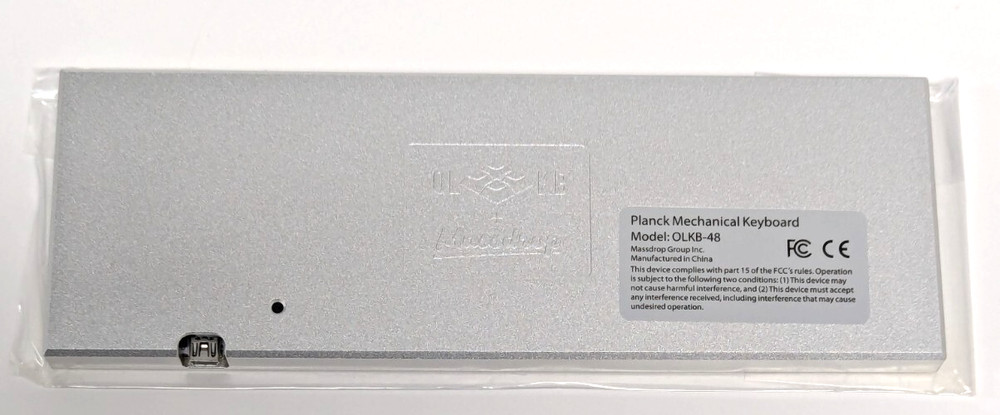 MASSDROP X OLKB-48 PLANCK MECHANICAL KEYBOARD KIT, SILVER CASE, MX COMPATIBLE...