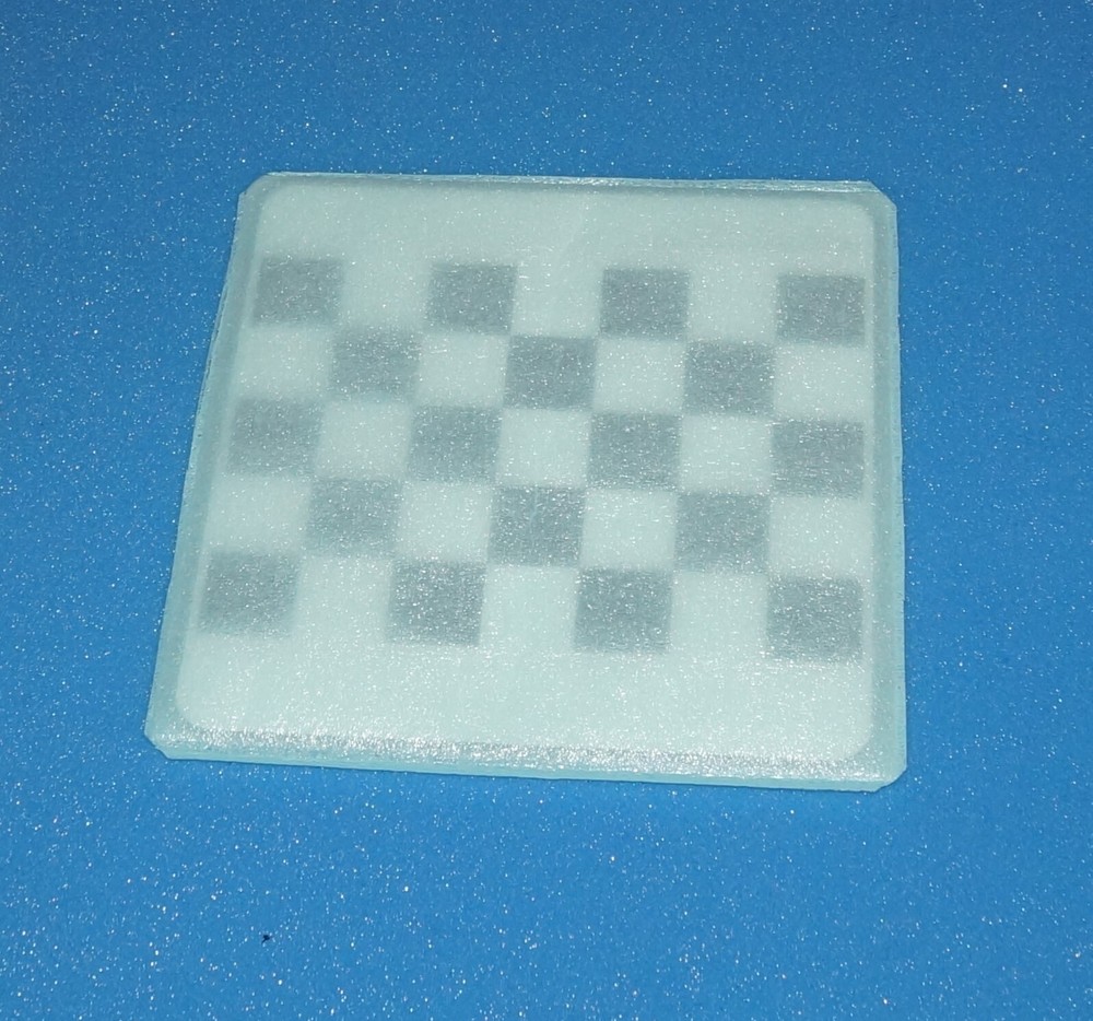 Checkerboard Optical Lens Diffuse ~ No Reflection Alumina Calibration Plate 5 *7