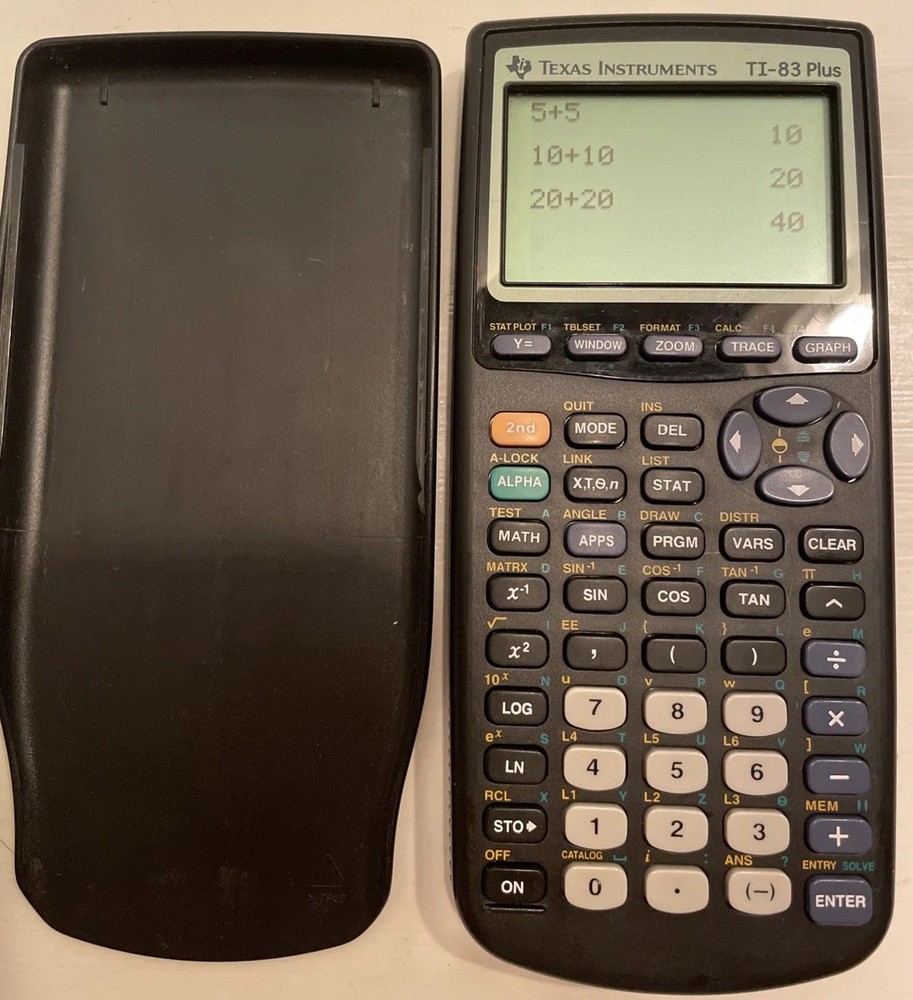 Texas Instruments TI-83 Plus Silver Edition Graphing Calculator - EUC
