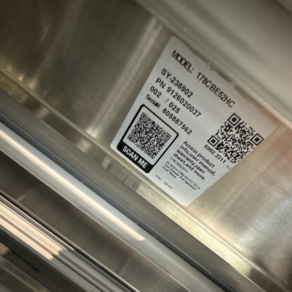 Avantco Undercounter Refrigerator 2 Drawers Model 178CB52SHC