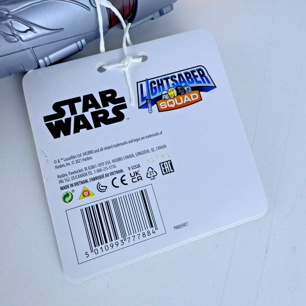 Star Wars Lightsaber Squad The Mandalorian Extendable Orange Lightsaber...