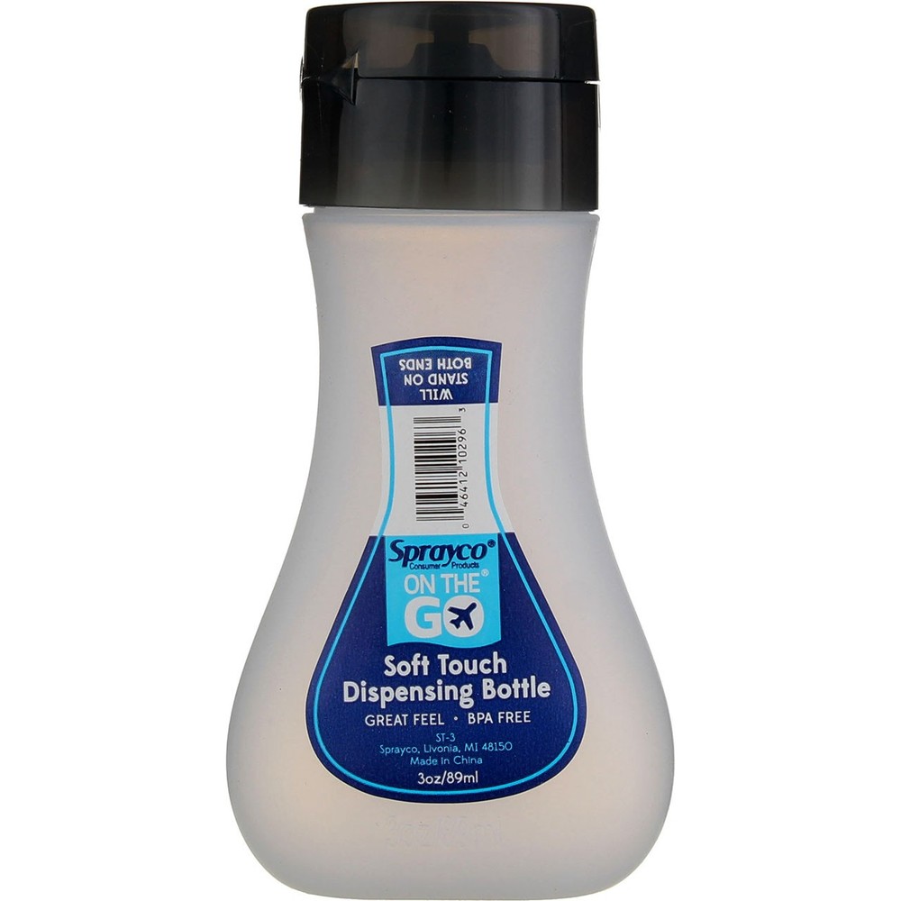 4 Pack Sprayco Soft Touch 3 oz Dispensing Bottle, 3 oz
