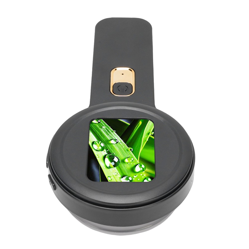 Handheld Digital Microscope 200x Magnification Dual LED Black