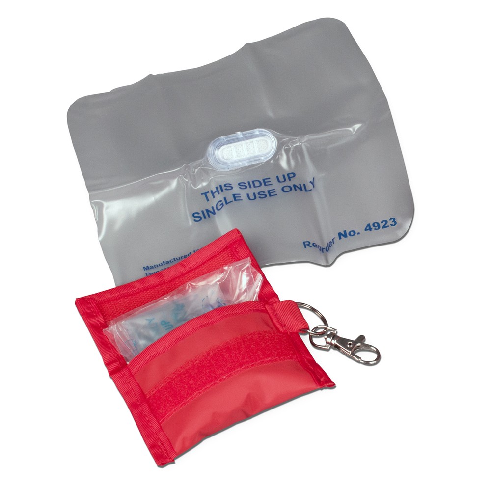 2 Pack CPR Keychain Mouthpiece Face Shield Protector First Aid Kits Emergency