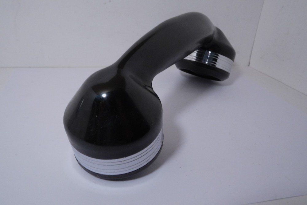 An AUTOMATIC ELECTRIC Chrome Banded HANDSET Cleaned & Tested But No Elements