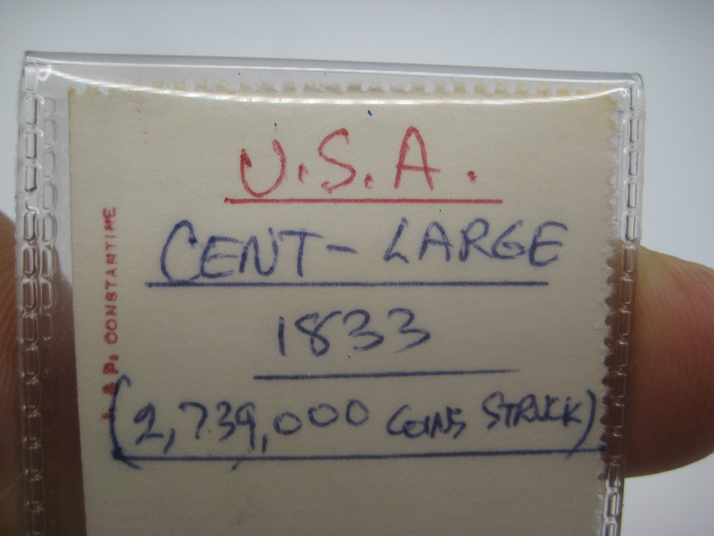 1833 U.S. LARGE CENT