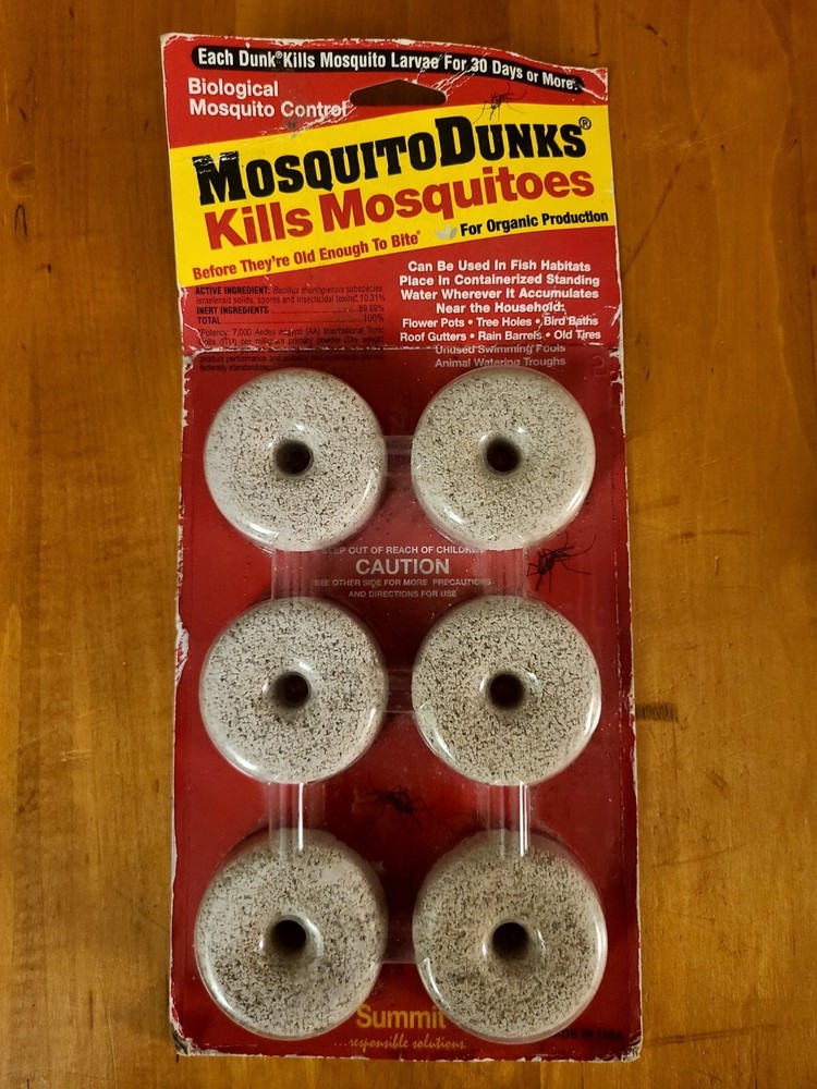 Summit Mosquito Dunks Floating Pod Kill Biologically Safe Method 6 pack -NEW