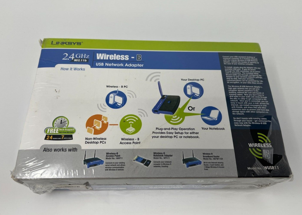 Linksys WUSB11 Wireless-B USB Network Adapter