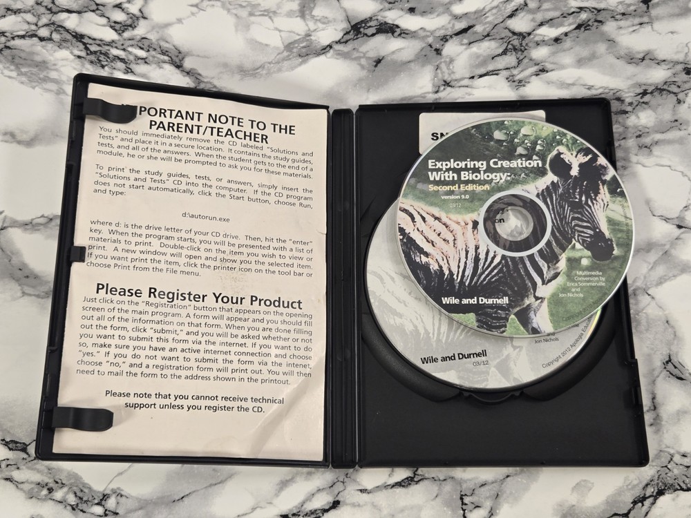 Exploring Creation With Biology 2nd Edition Version 9.0 (PC CD-ROM)