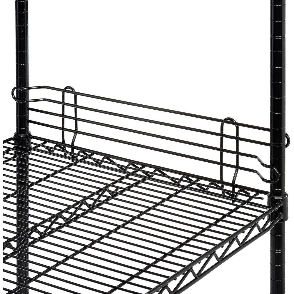 Nexel Black Epoxy Wire Ledge 14"W x 4"H