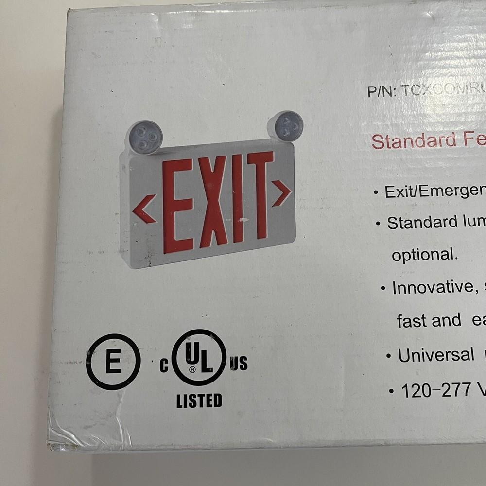 light up exit sign emergency exit sign standard lumens nob
