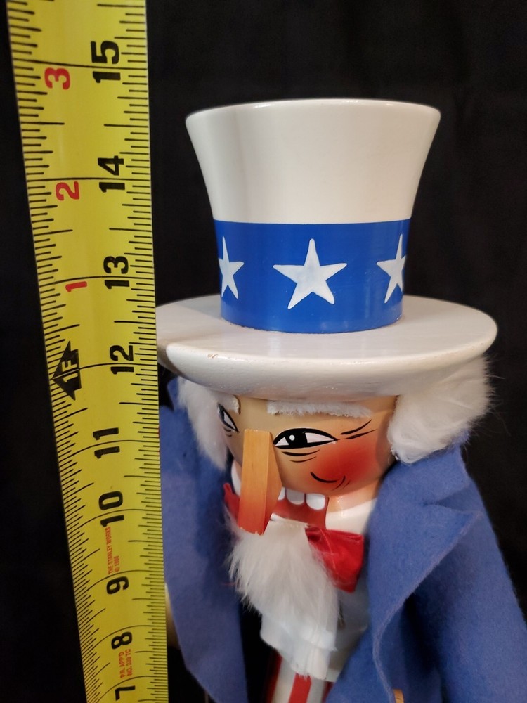 Nutcracker Full Size Uncle Sam w/ Sword - Made West Germany Fireworks Festivals