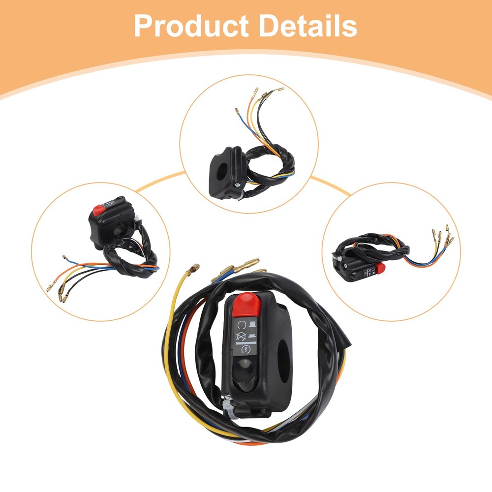 Multi function Motorcycle ATV Handlebar Side Switch for Quick Installation