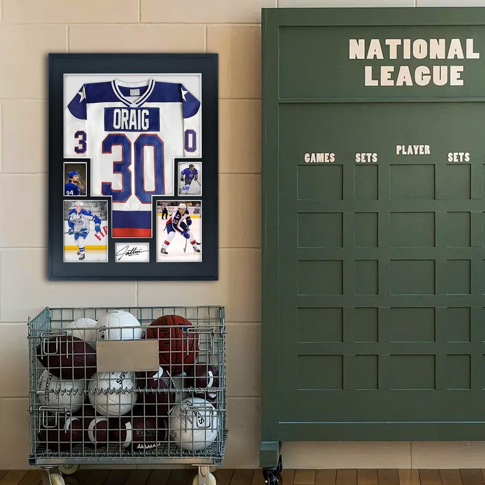 Jersey Display Frame Large Shadow Box Frame Clear Acrylic with 98% UV Protect...