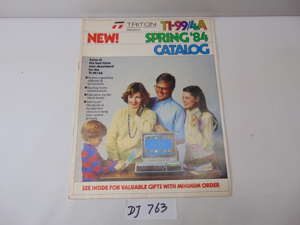 Triton Catalog TI 99/4A Texas Instruments Spring 1984 home computer '84