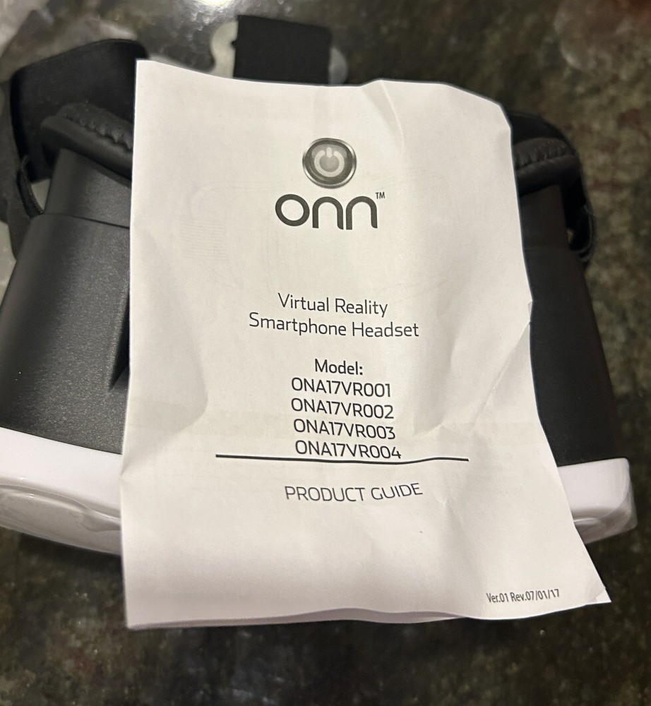 ONN Mobile VR Virtual Reality Smartphone Headset - Blue