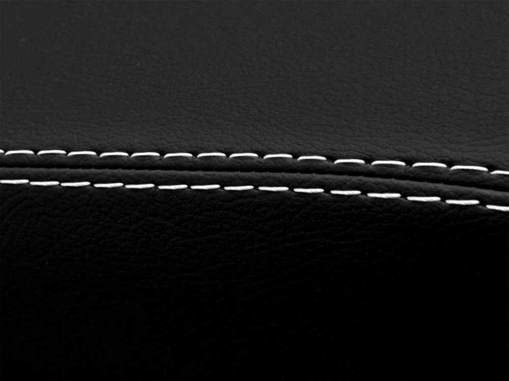 Automatic Shift Boot Leather Synthetic for Audi Q7 07-15 White Stitch