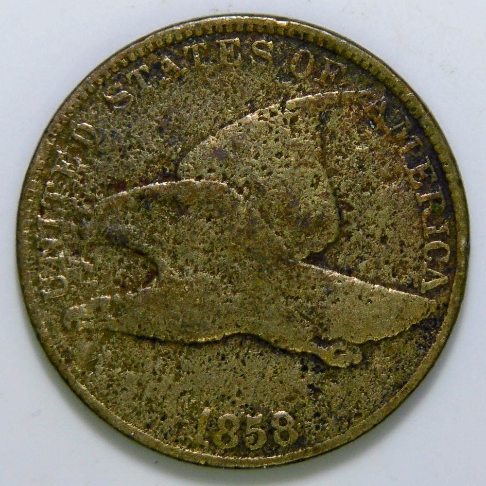 1858 Flying Eagle Cent 1c k389