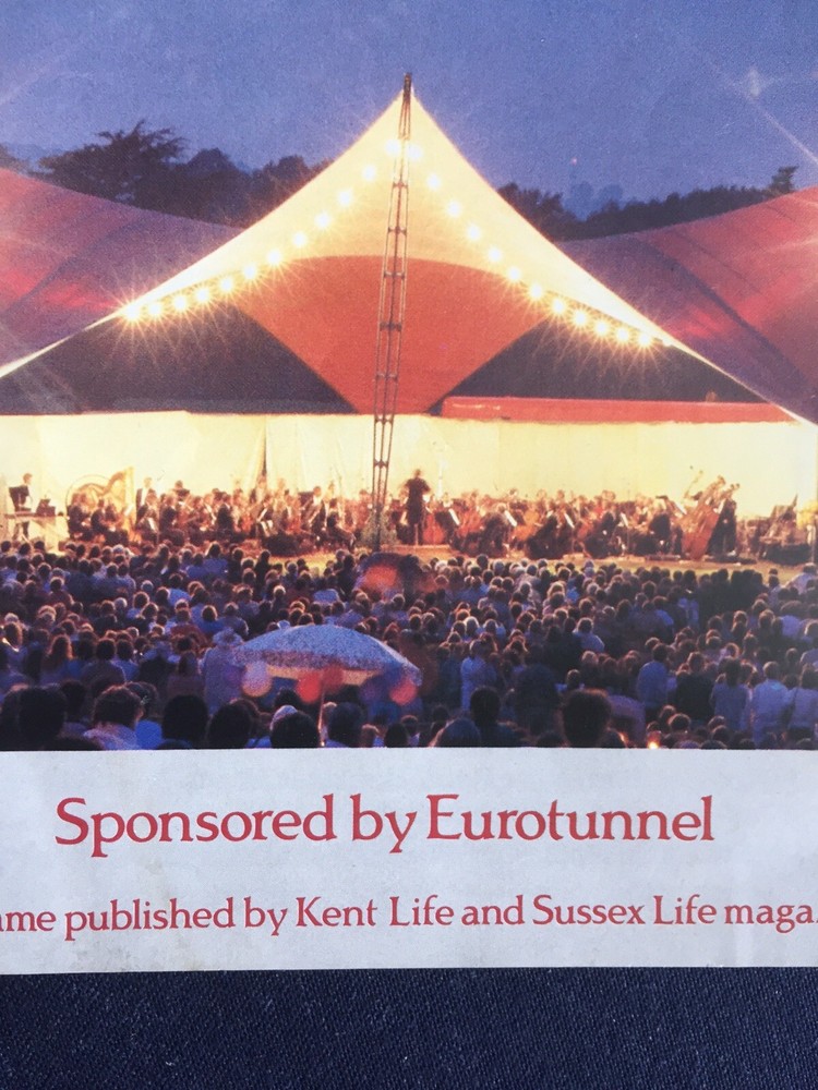 Leeds Castle Open Air Classical Concert Programme, Tickets & article. 1988.