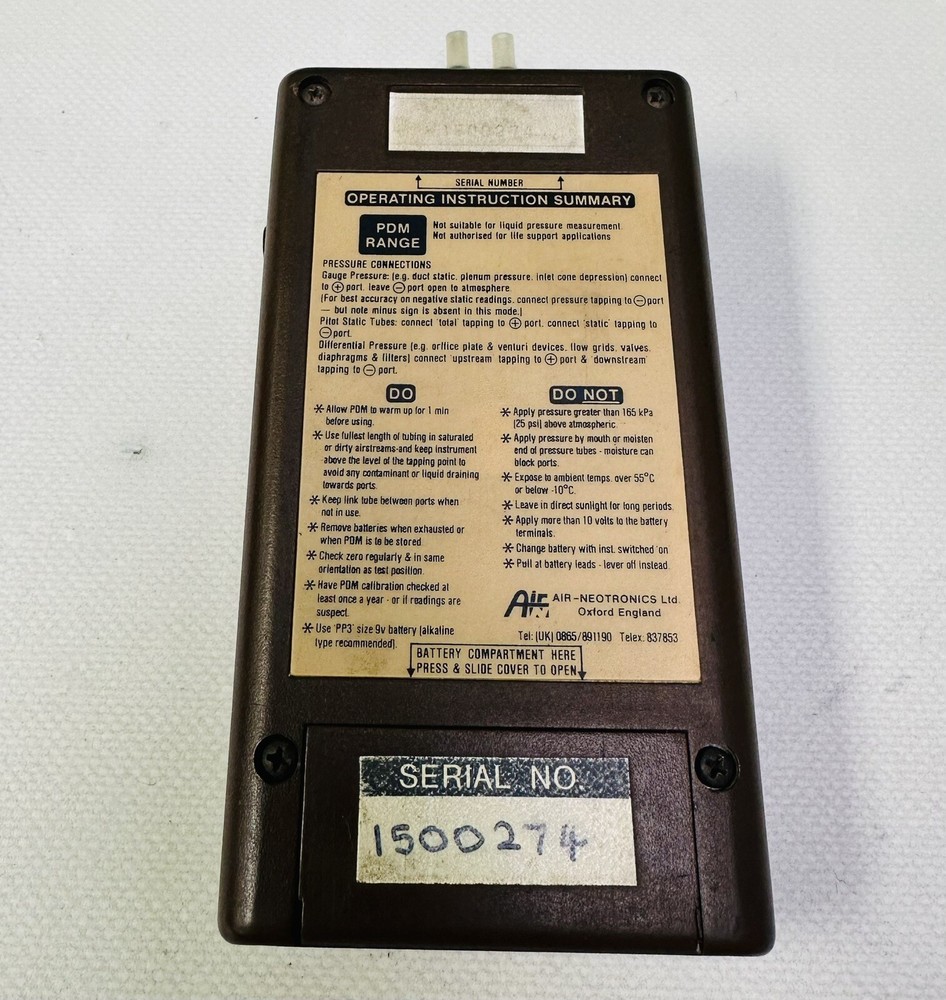 Air Neotronics Pressure Meter PDM205