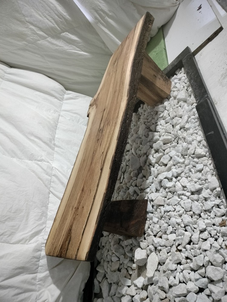Oak bed foot bench
