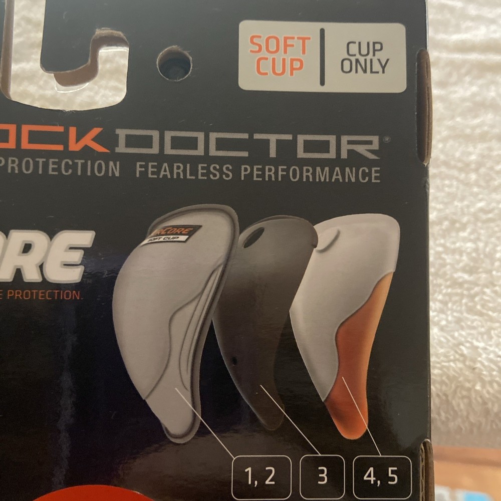 Shock Doctor Air Core Soft Cup • Gray/ Plates• Medium • New In Box