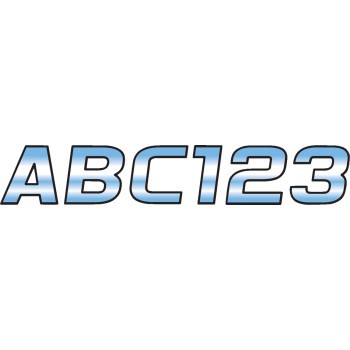 I.D. Sticker Kit - 700 Series - Blue Gradation