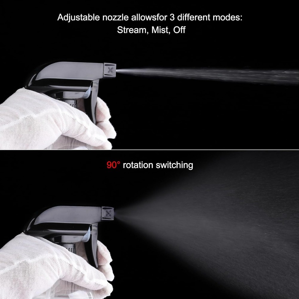 Lightweight 10oz Refillable Spray Bottles - Adjustable Nozzle for Everyday Use