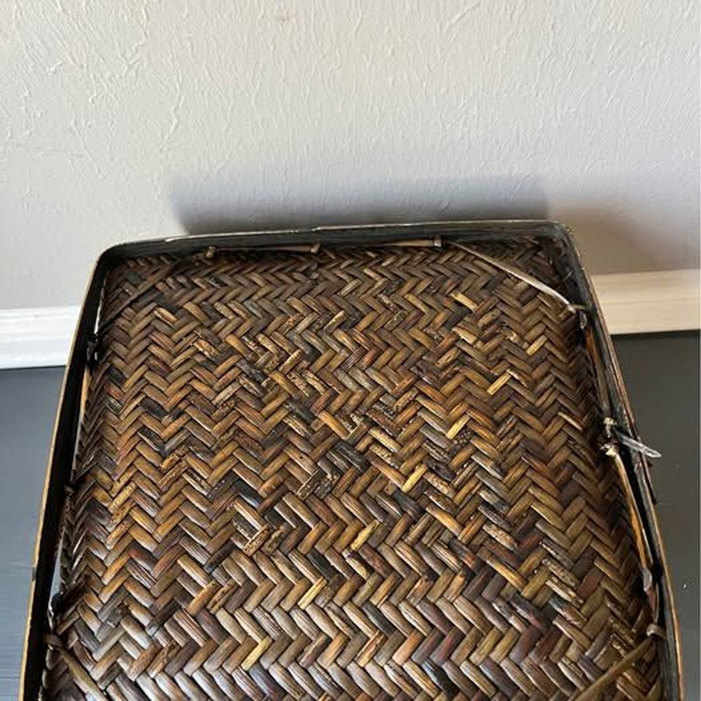 Bamboo Basket with 2 Handles