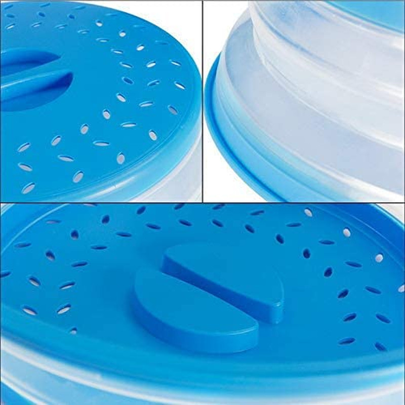 2 Pack Tapas Plegables Microondas Protector contra Salpicaduras 10.5 Pulgadas