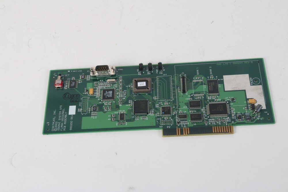 Vodavi AWK LYR 5500204 REV B System V70 FLash Voicemail PCB Assembly