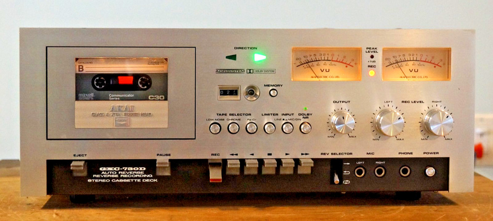 Serviced Working Multi Power Bidirectional Play/Record Akai GXC-730D READ