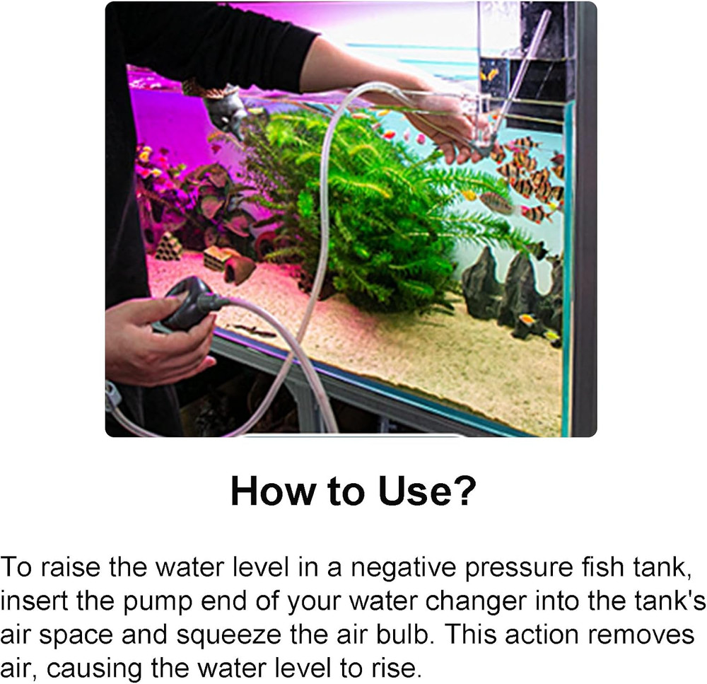 Negative Pressure Fish Tank Acrylic Auto-Refill Hanging Aquarium Fish Elevator