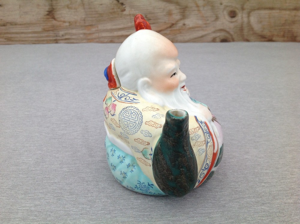 Chinese Man Figural Teapot