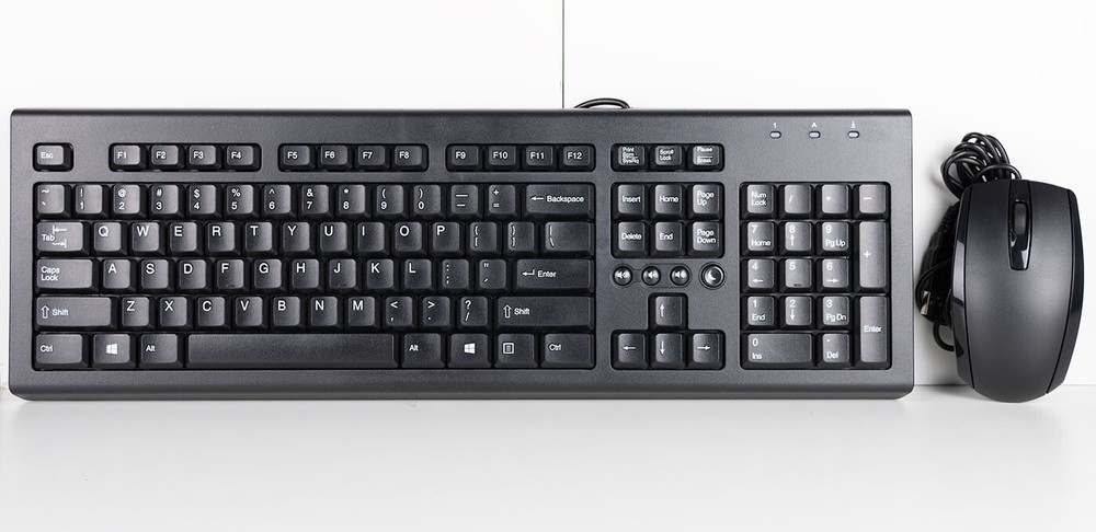 HP SK-2086 Full Size Wired USB Keyboard and Mouse Combo