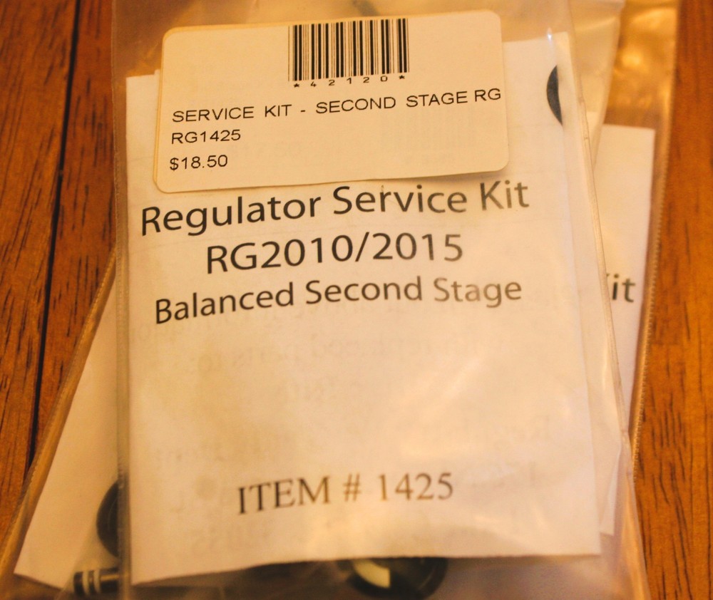 Dive Rite service kit scuba diving regulator RG 2010/2015 second stage