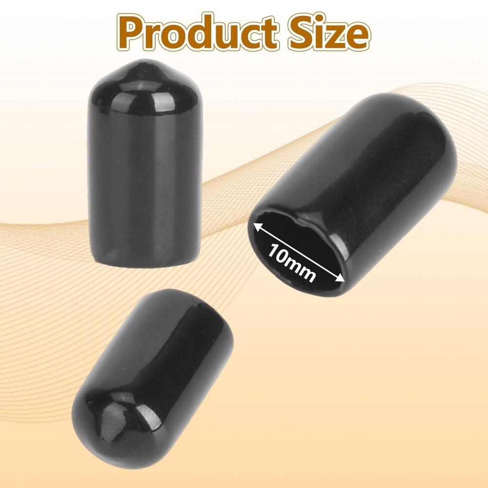 10Pcs Pool Tip Cover, Rubber Pool Cue Protector Lightweight Billiard Cue Tip ...