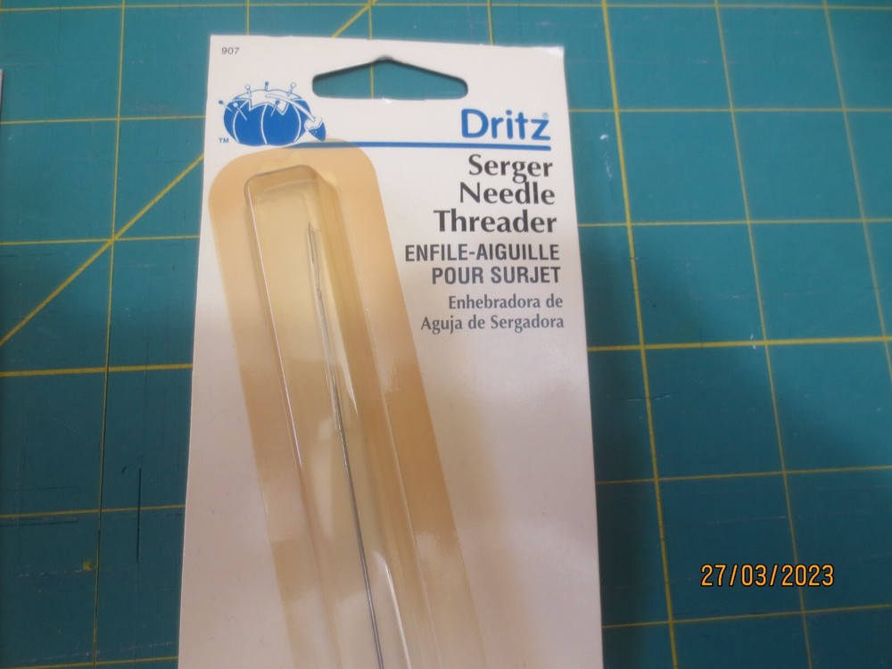 3 NIP Serger Sewing Tools -Dritz Serger Needle Threader -Loop Threader & Dbl Eye