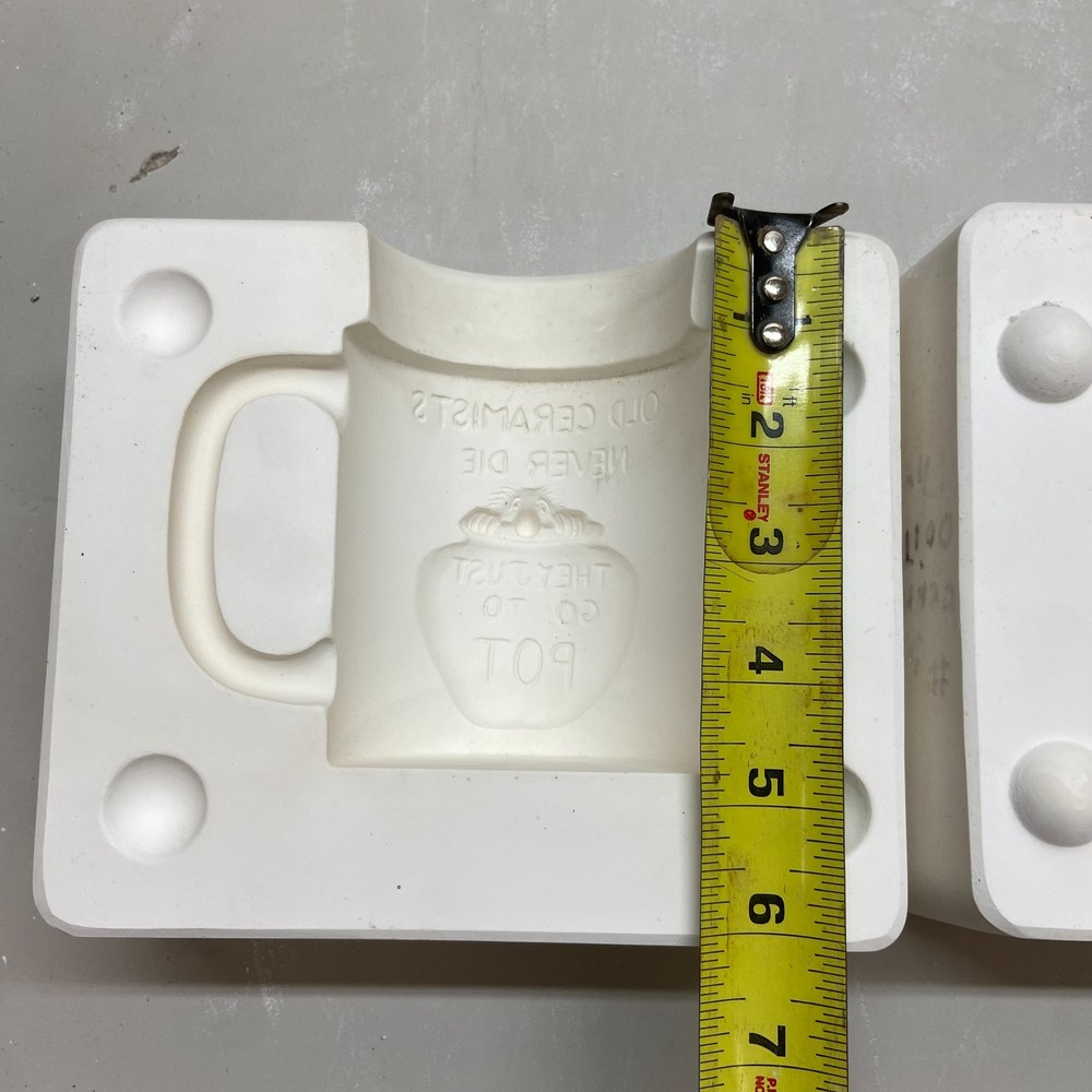 Ceramic Slip Casting Mold Embossed Ceramicists Mug #5004