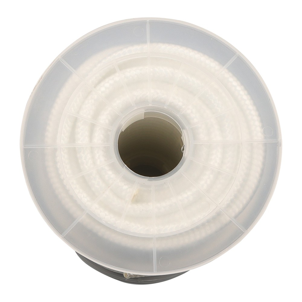 White 3/8 Inch Nylon Rope 100 Foot Spool 100% Nylon Solid Braid Rope Dyeable