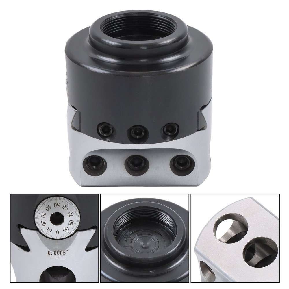 3" Precision Boring Head 0.001" Adjustment Radius with 1-1/2"-18 Thread