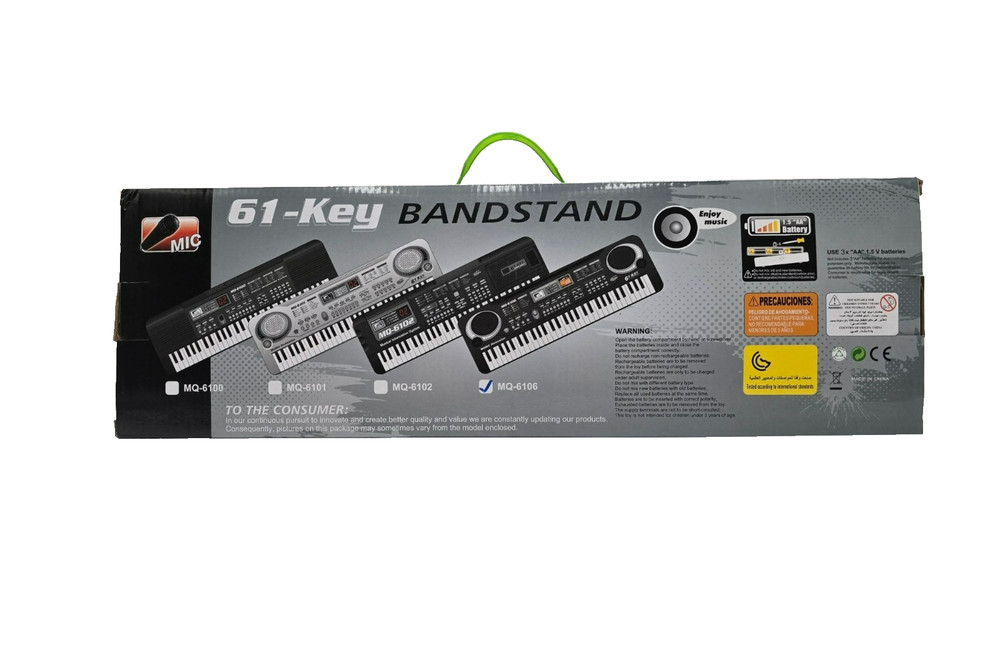 Music Making 61-Key Electronic Keyboard with Microphone